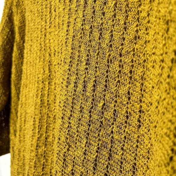 J.Jill Open Stitch V-Neck Tunic Sweater in Gilded Coin Size 2X - Picture 6 of 8